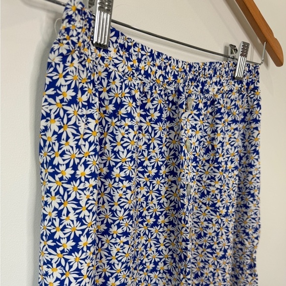 Maxi Floral Front Button Blue and White Skirt - Picture 2 of 8